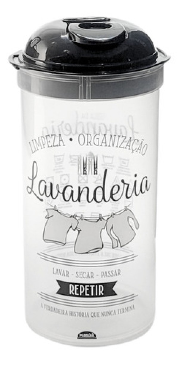 Porta Sabão com Tampa 1,4L - 6288 - Plasutil