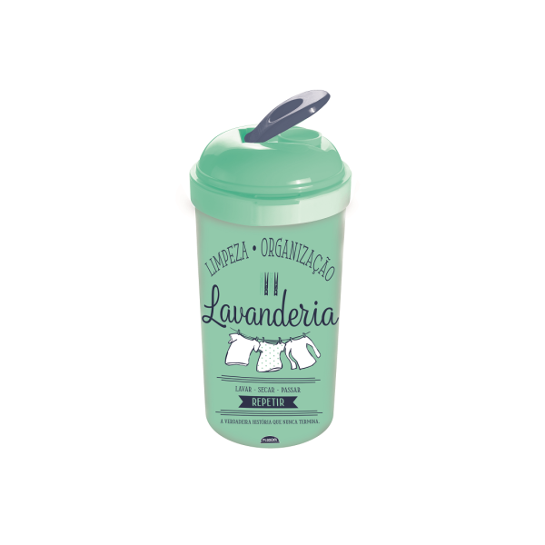 Encontraproduto.com.br - Porta Sabão com Tampa 1,4L - 6288 - Plasutil