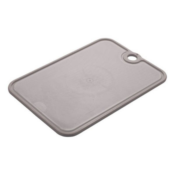 Encontraproduto.com.br - Tabua de Corte Carne Frios Antiderrapante Plastico Cinza