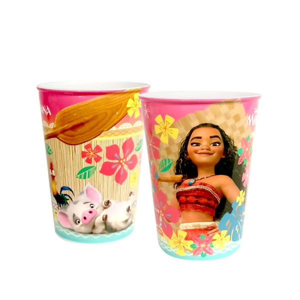 Encontraproduto.com.br - Copo da Princesa Moana Infantil Livre BPA 320ml Plasútil - 2 Unidades