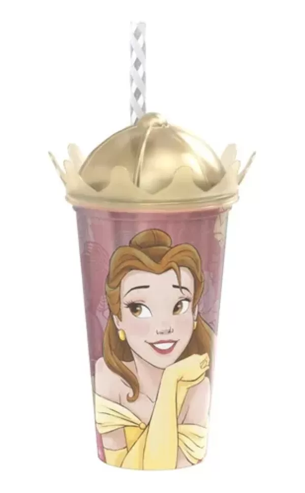 Kit 5 Copos Frozen Anna Elsa de Coroa Lembrancinhas Decoração Festa