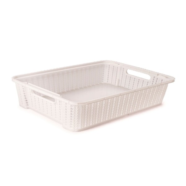 Encontraproduto.com.br - Cesta Empilhável Retangular Trama 5.8L Plasútil