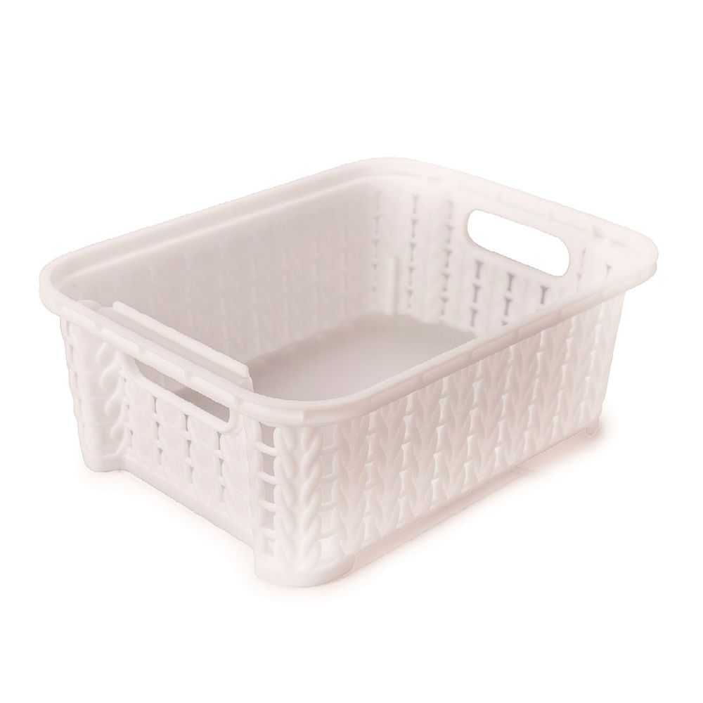 Encontraproduto.com.br - Cesta Org Emp 17X13 990Ml Trama Br Plasutil