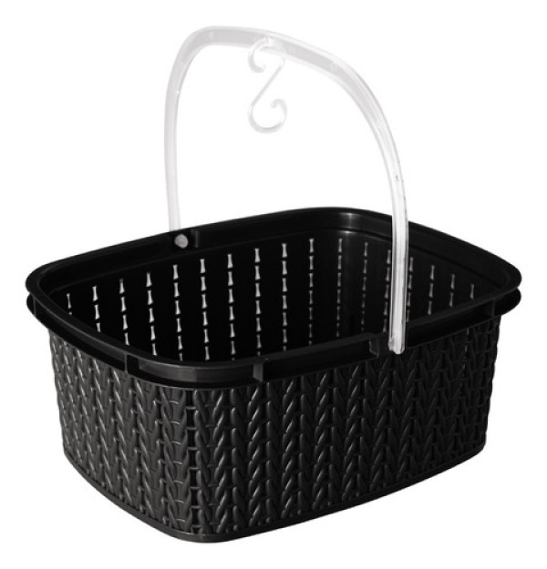 Encontraproduto.com.br - Cesto Para Prendedores de Roupa Trama Fendi Plasútil