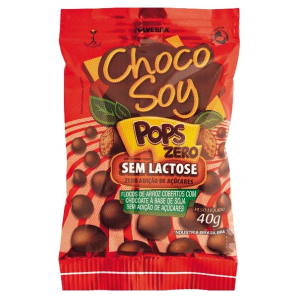 Encontraproduto.com.br - Chocolate Choco Soy Pops Sem Lactose Zero 40g.