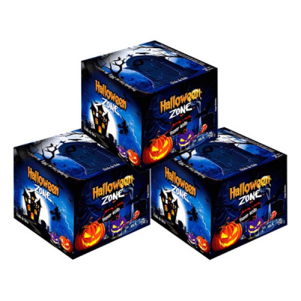 Encontraproduto.com.br - Chiclete Halloween Zone sabor Laranja e Morango caixa com 40 unidades - Sukest
