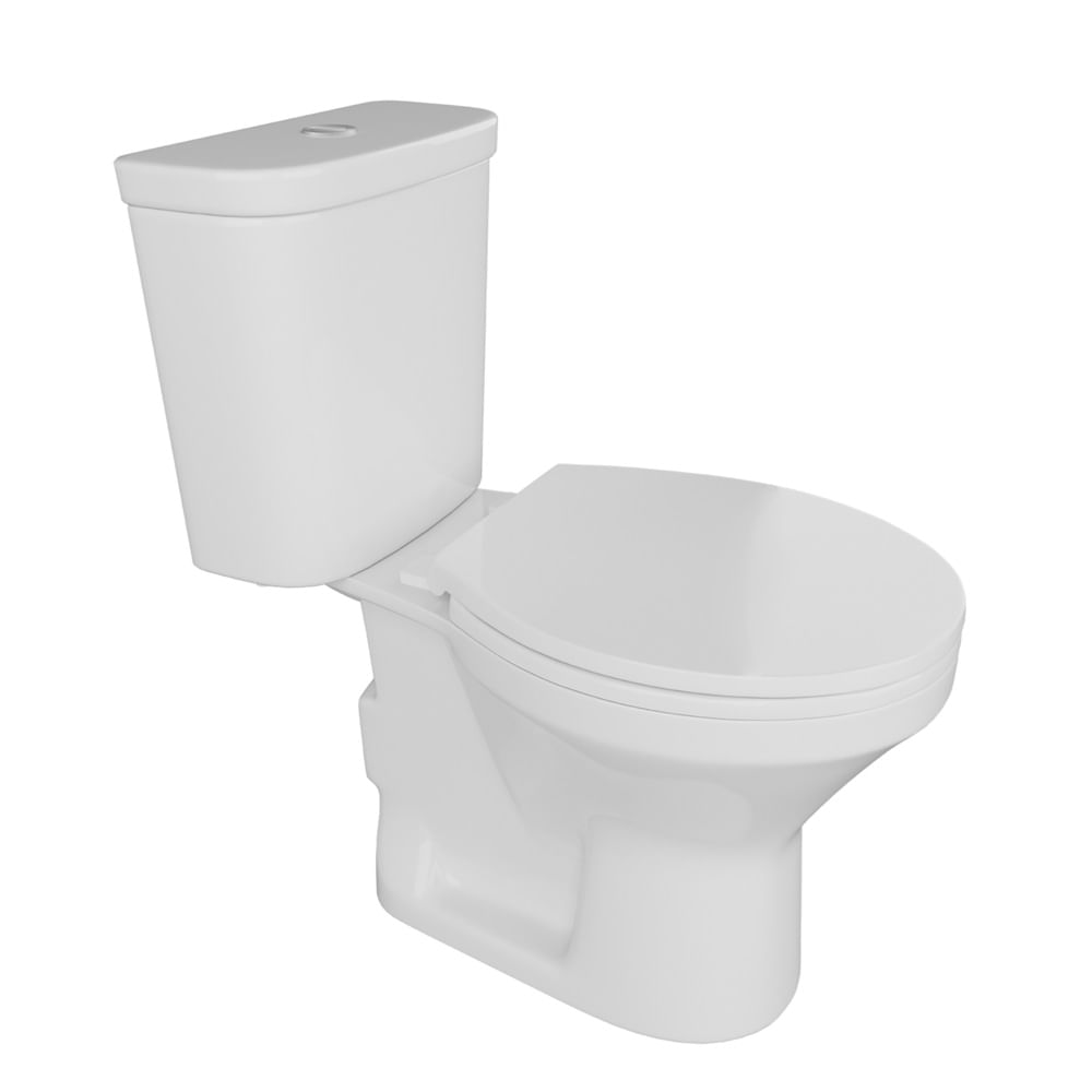 Encontraproduto.com.br - Kit Bacia Com Caixa Acoplada Ignis Branco Fiori