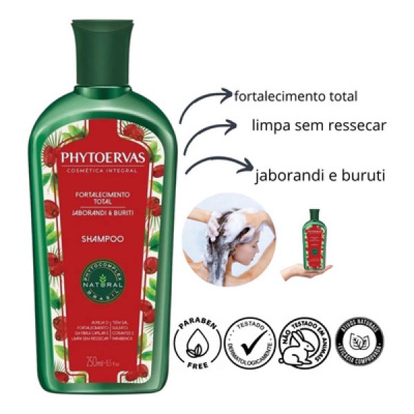 Shampoo Fortalecedor De Jaborandi Phytoervas 250ml