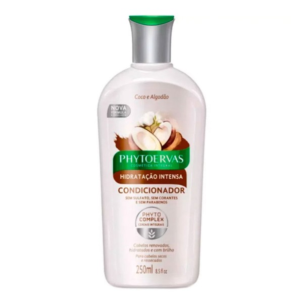 Encontraproduto.com.br - Condicionador Hidratação Intensa Coco e Algodão Phytoervas 250ml