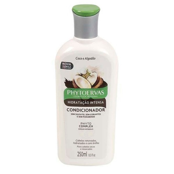 Encontraproduto.com.br - Condicionador Hidratação Intensa Coco e Algodão Phytoervas 250ml