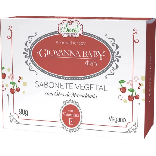 Sabonete Vegetal Giovanna Baby Cherry Unidade com 90g