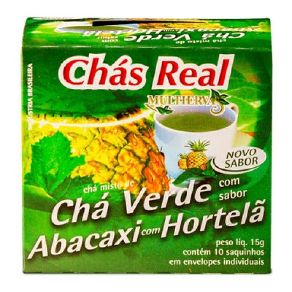 Encontraproduto.com.br - Chá Verde Multiervas Abacaxi/Hortelã 15g