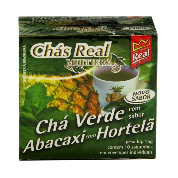 Encontraproduto.com.br - Chá Verde Multiervas Abacaxi/Hortelã 15g