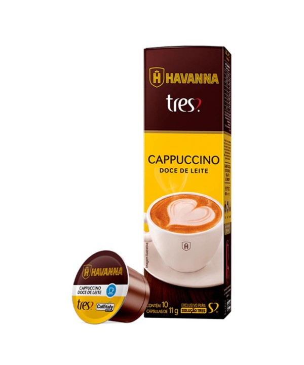 Capsulas Tres Coracoes Cappuccino Doce de Leite Havanna