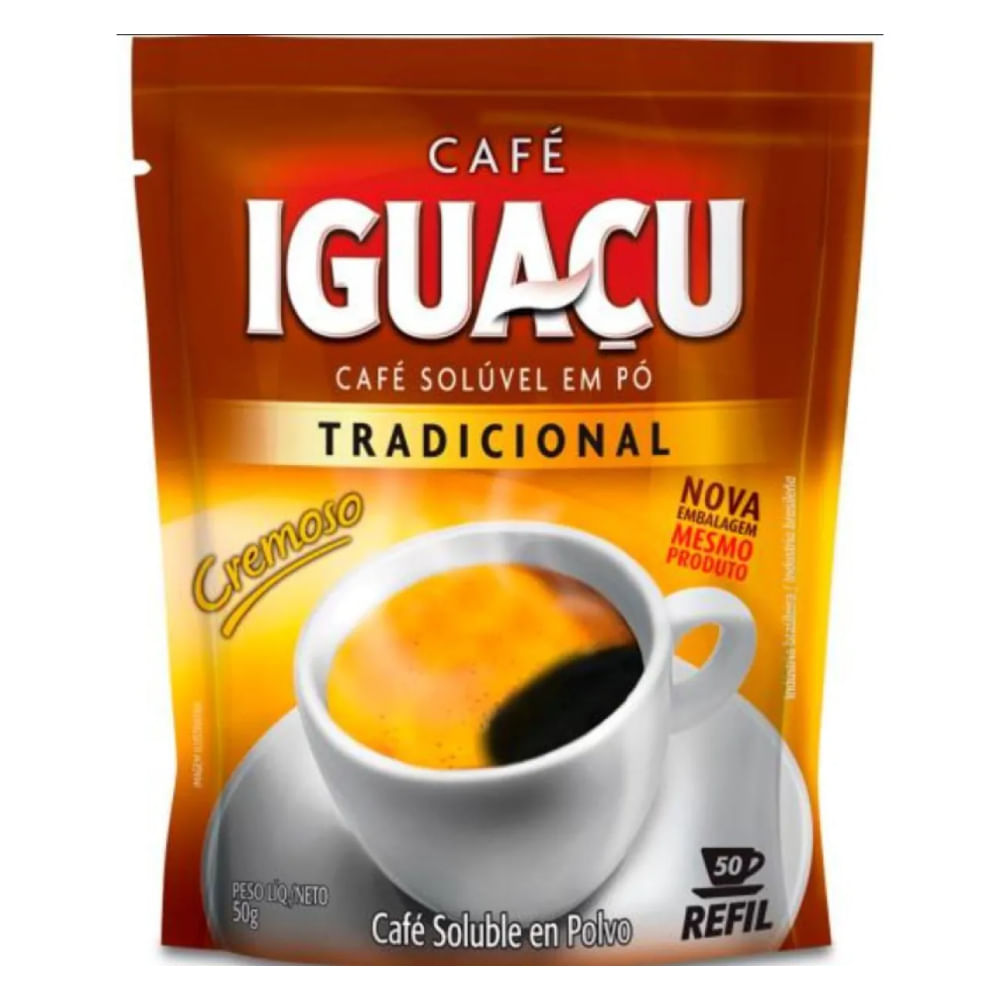 Encontraproduto.com.br - Café Solúvel Iguaçu Tradicional Refil com 40g