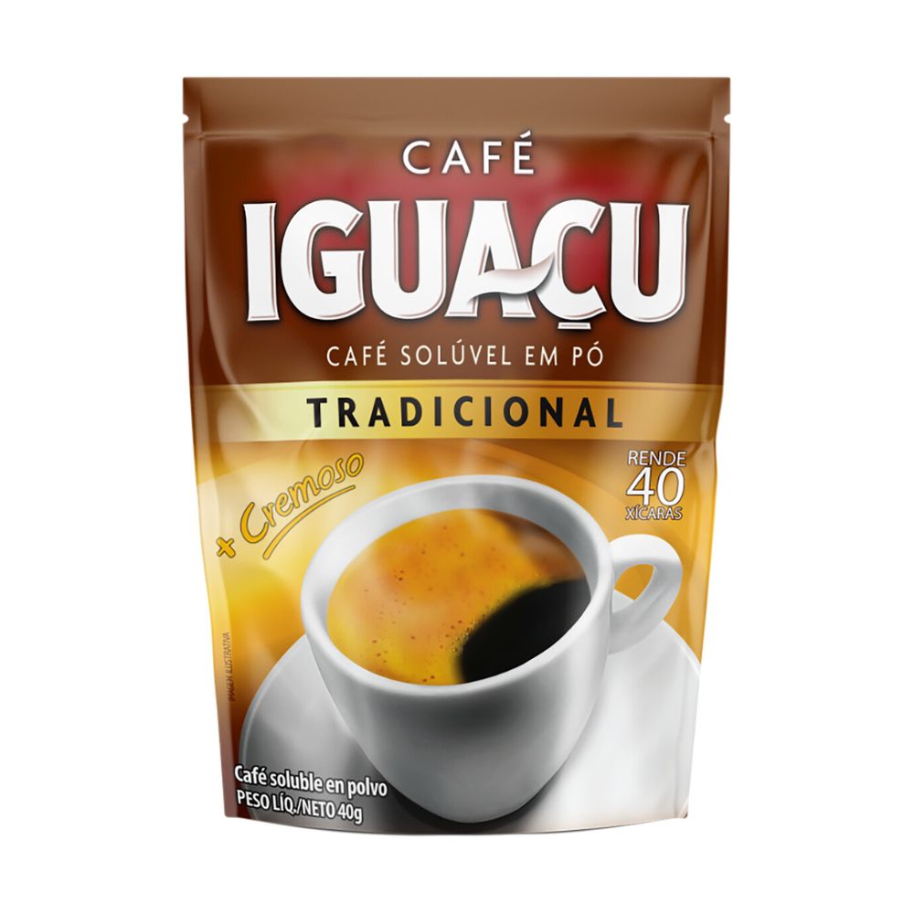 Encontraproduto.com.br - Café Solúvel Iguaçu Tradicional Refil com 40g