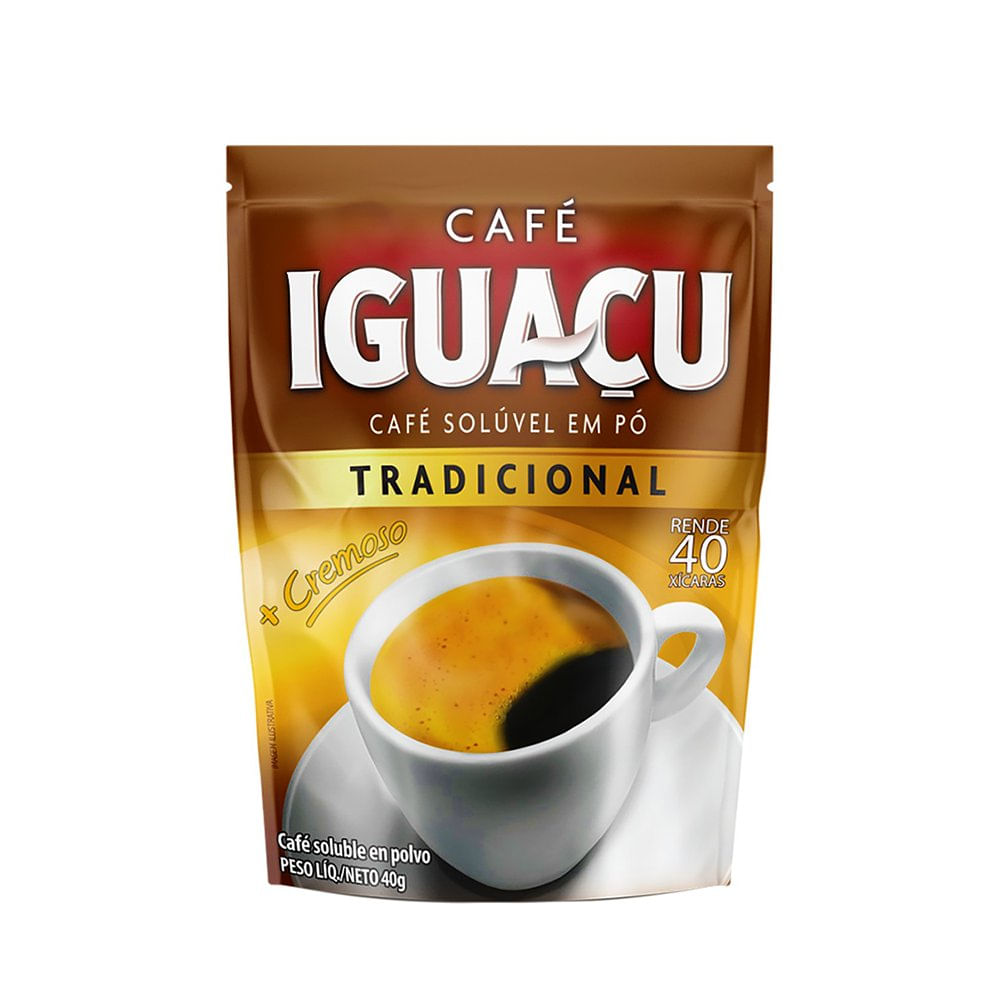 Encontraproduto.com.br - Café Solúvel Iguaçu Tradicional Refil com 40g