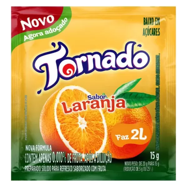 Encontraproduto.com.br - REFRESCO EM PO TORNADO LARANJA 15G