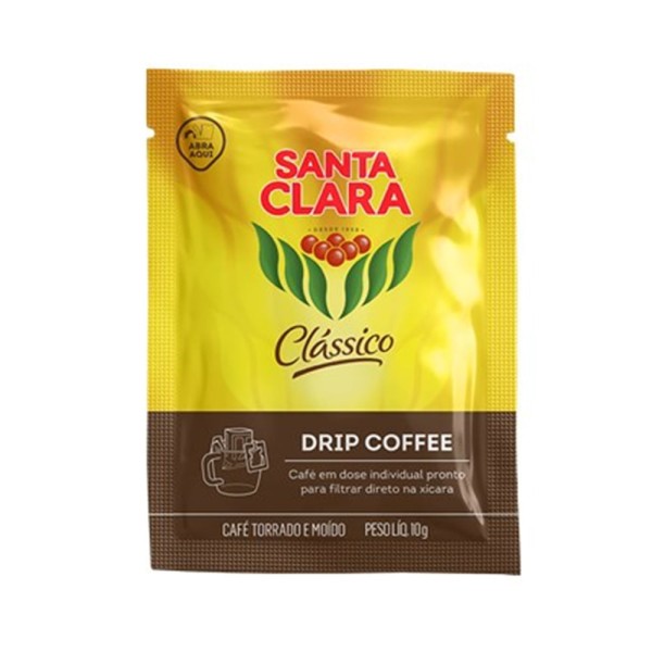 Encontraproduto.com.br - Café Torrado e Moído Santa Clara Clássico Sachê 10g