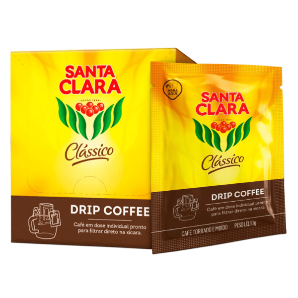 Encontraproduto.com.br - Café Torrado e Moído Santa Clara Clássico Sachê 10g