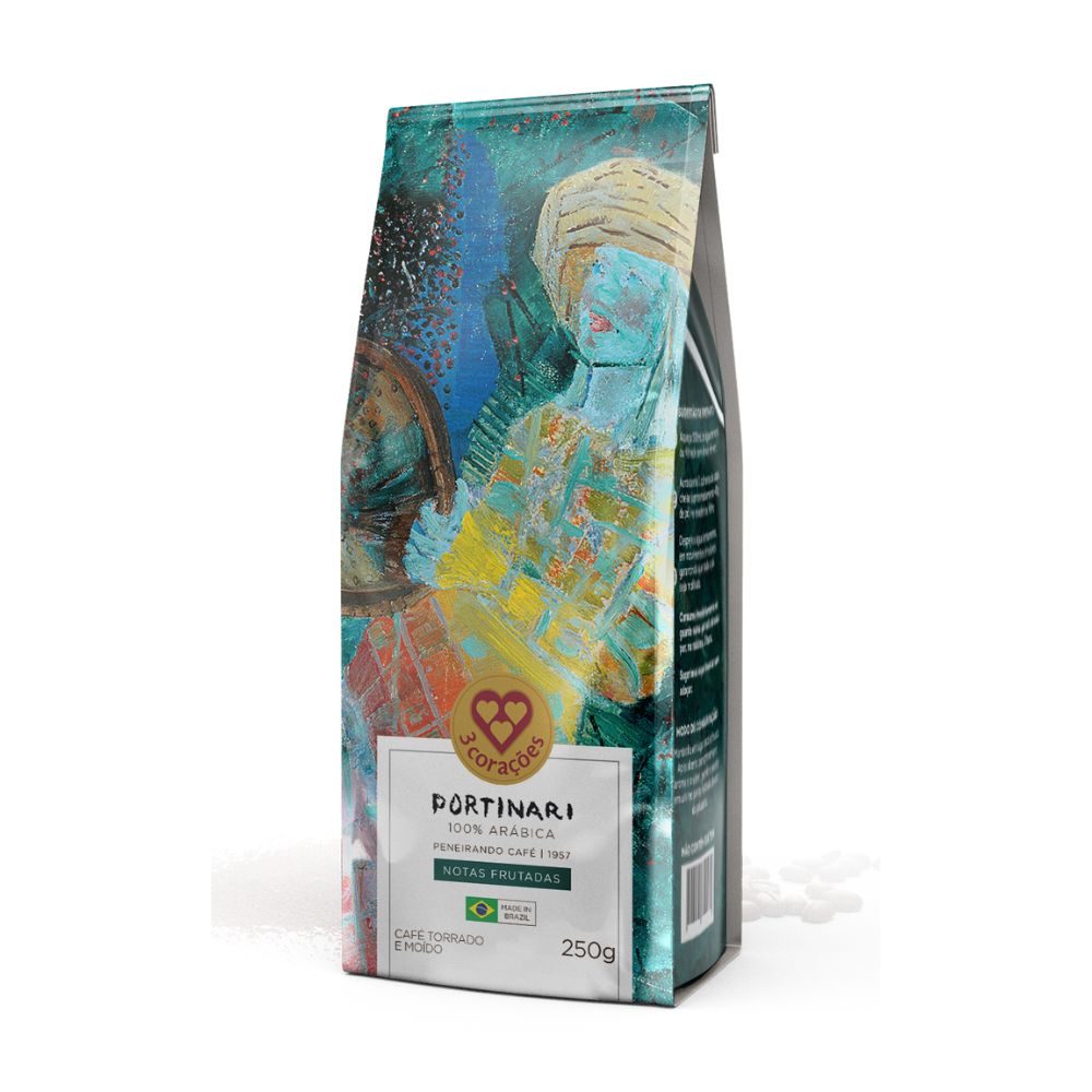 Encontraproduto.com.br - Cafe Tres Coracoes Portinari Obra Peneirado 250g
