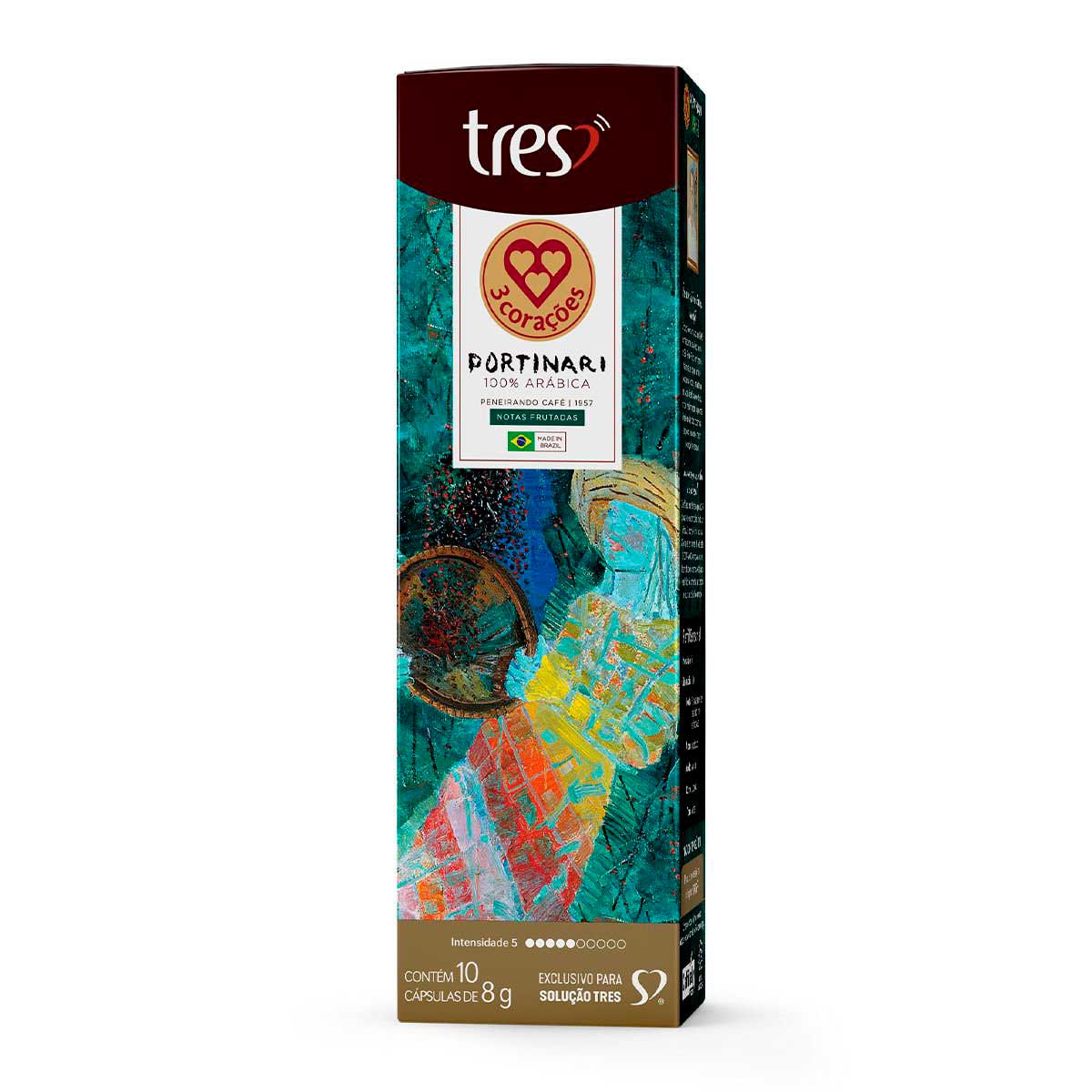 Encontraproduto.com.br - Kit 30 Cápsulas 3 Corações Café Espresso Portinari