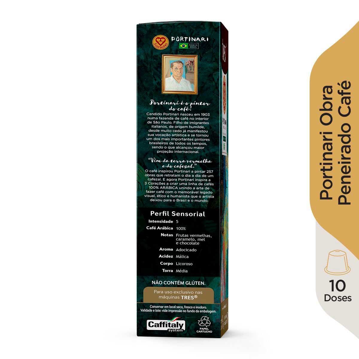 Encontraproduto.com.br - Kit 30 Cápsulas 3 Corações Café Espresso Portinari