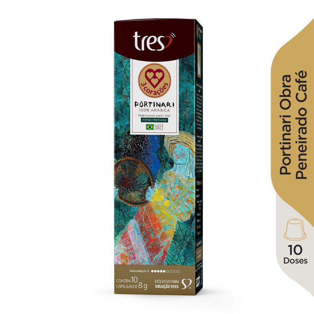 Encontraproduto.com.br - Kit 30 Cápsulas 3 Corações Café Espresso Portinari