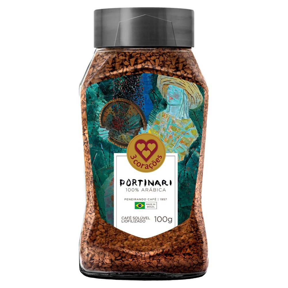 Encontraproduto.com.br - Cafe Tres Coracoes Portinari  Obra Peneirado Soluvel 100g