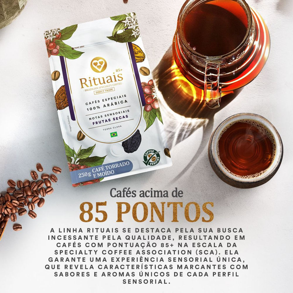 Café 3 Corações Almofada Rituais 85 + Frutas Secas 250g