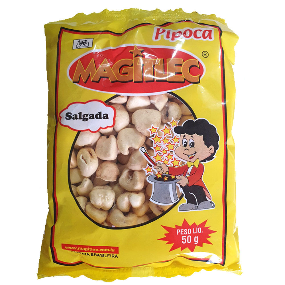 Encontraproduto.com.br - Pacote Pipoca Salgada 50g - Magitlec
