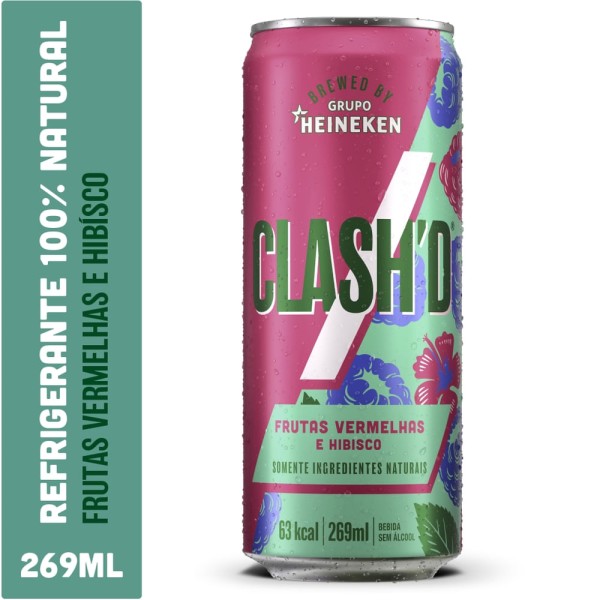 Refrigerante ClashD Frutas Vermelhas 269ml