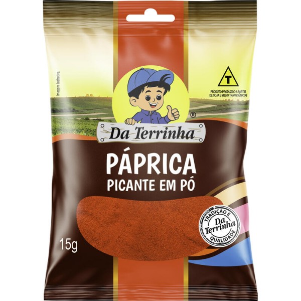 Páprica Picante Da Terrinha Pacote com 15g