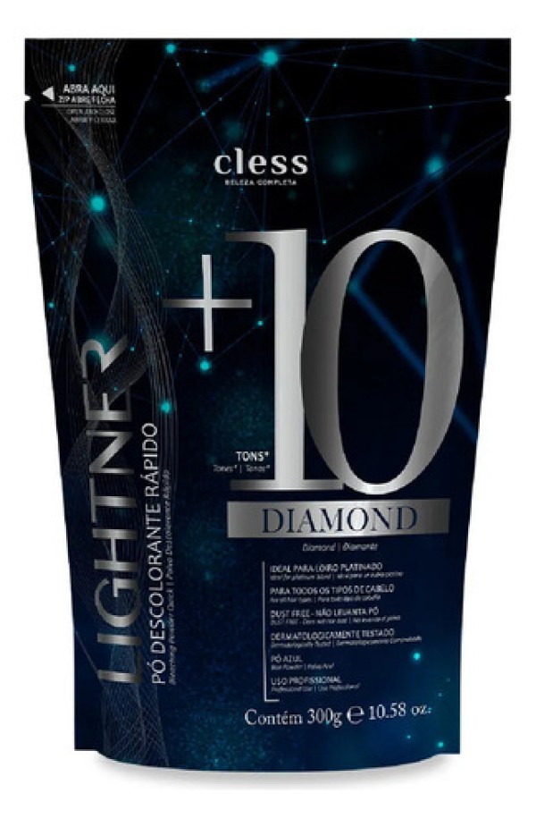 Po Descolorante Capilar Diamond 10 Tons Lightner 300g
