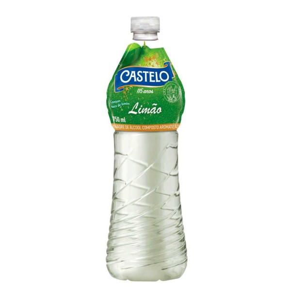 Encontraproduto.com.br - Vinagre de Álcool Castelo Limão Frasco com 750ml