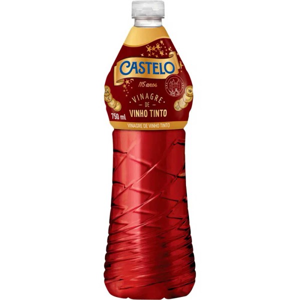 Encontraproduto.com.br - Vinagre Clássico Castelo Vinho Tinto Frasco com 750ml