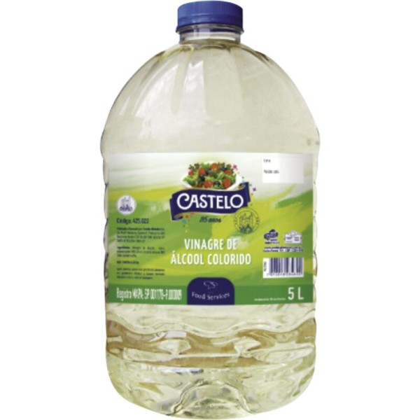 Vinagre de Álcool Castelo Colorido Bombona com 5L