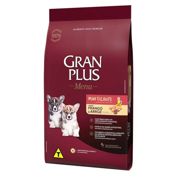 Encontraproduto.com.br - Ração Gran Plus Menu Cão Filhote Mini Frango e Arroz
