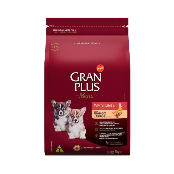Encontraproduto.com.br - Ração Gran Plus Menu Cão Filhote Mini Frango e Arroz