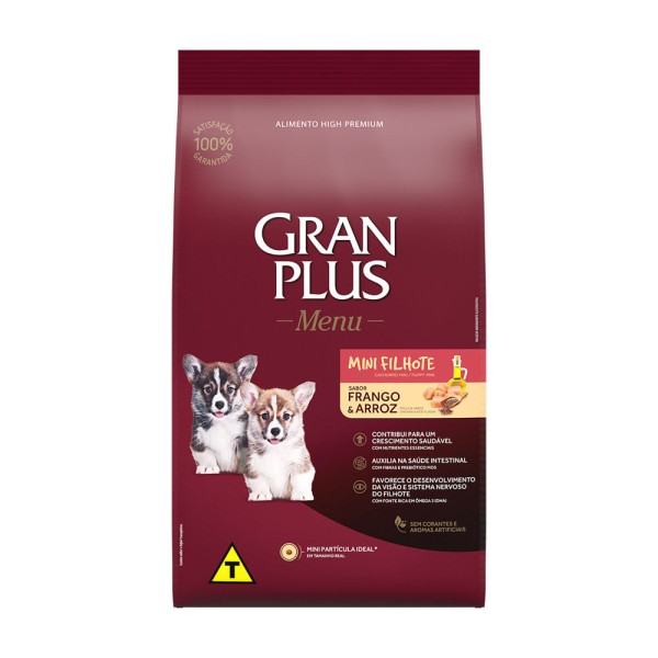 Encontraproduto.com.br - Ração Gran Plus Menu Cão Filhote Mini Frango e Arroz