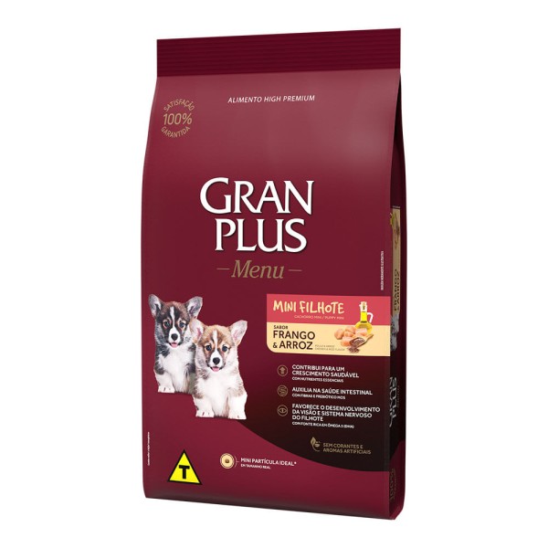 Encontraproduto.com.br - Ração Gran Plus Menu Cão Filhote Mini Frango e Arroz