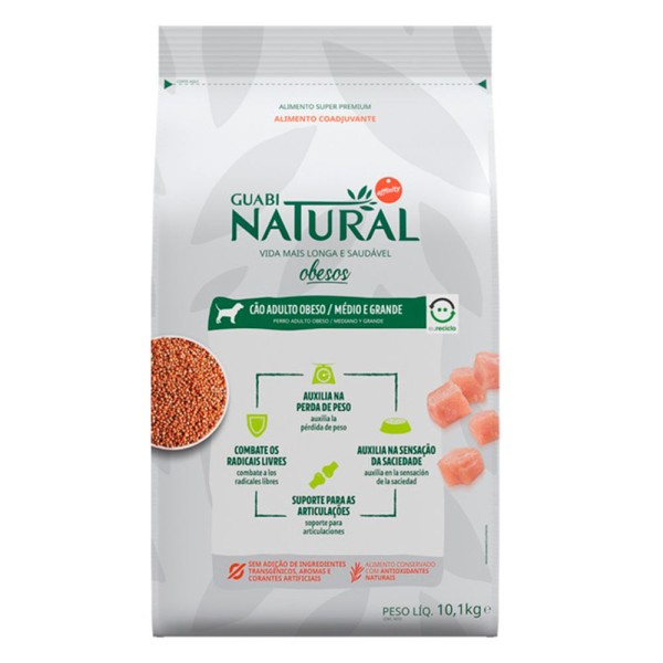 Ração Guabi Natural Cães Obesos Raças Mini e Pequenas