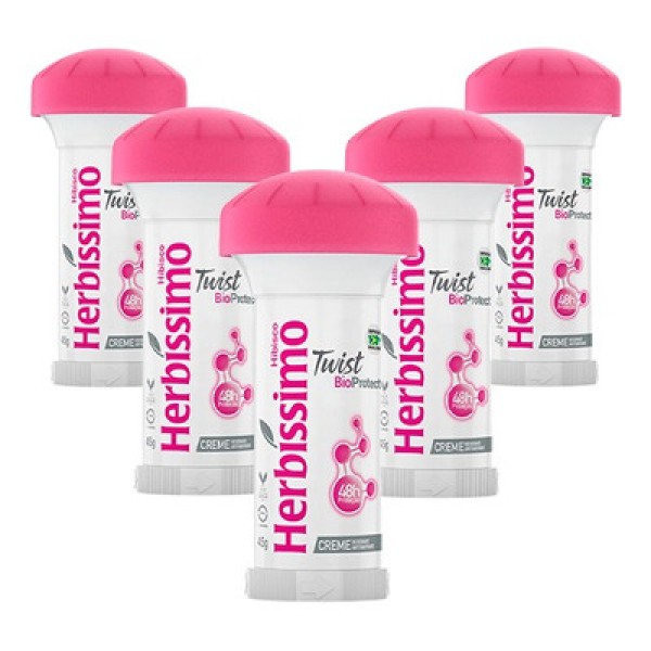 Kit Desodorante Twist Antitranspirante Hibisco Herbissimo 45G c/3 unidades