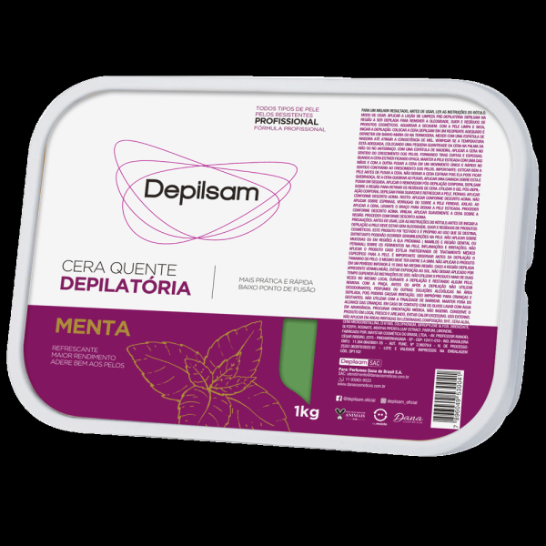 CERA DEPILATÓRIA BANDEJA TRADICIONAL MENTA 1KG
