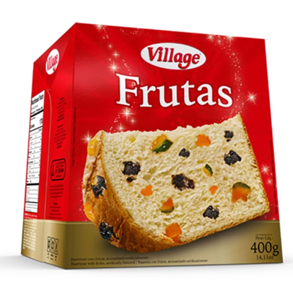 Encontraproduto.com.br - Panettone Village Frutas Caixeta com 400g