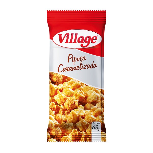 Encontraproduto.com.br - Pipoca Pronta Caramelizada Village 45g