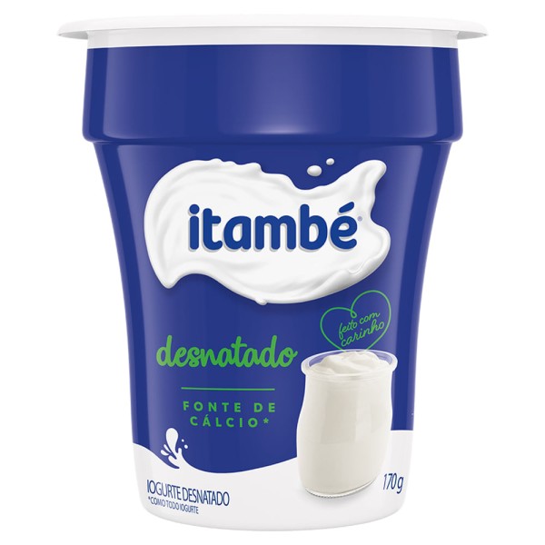 Encontraproduto.com.br - Iogurte Natural Itambé Desnatado Copo com 170g