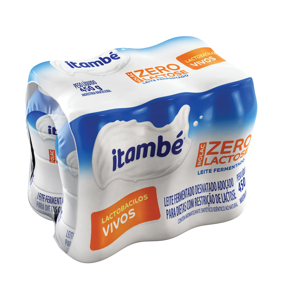 Leite Fermentado Itambe Nolac 450g Sem Lactose Baunilha