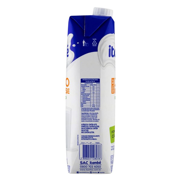 Encontraproduto.com.br - Leite Longa Vida Itambé Nolac Desnatado TP com 1L