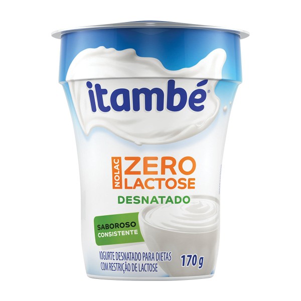 Encontraproduto.com.br - Iogurte Natural Itambe Nolac 170g Sem Lactose Desnatado